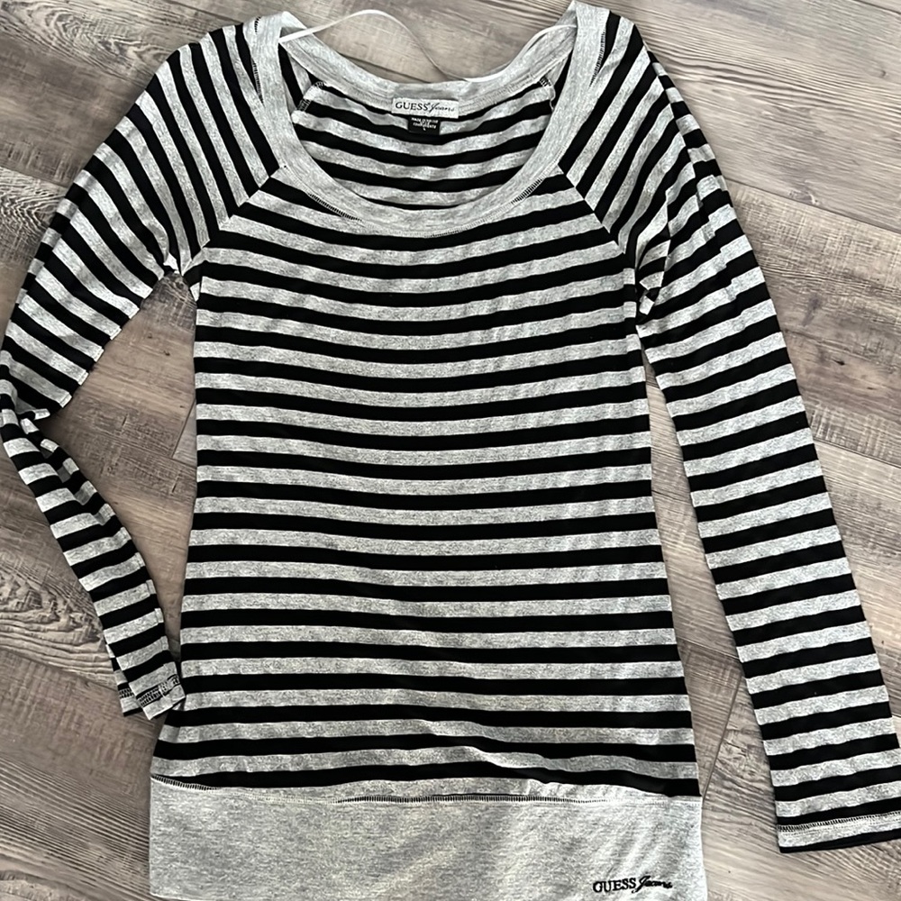 Guess Black and Silver Long Sleeve